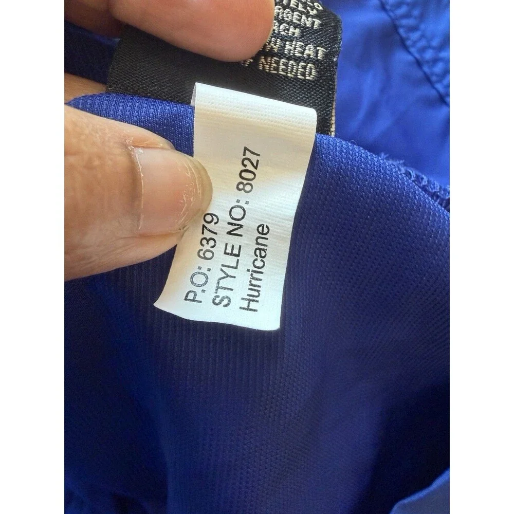 Dunbrooke Hurricane Men’s 3XL Windbreaker Jacket Blue Gray Full Zip Lightweight